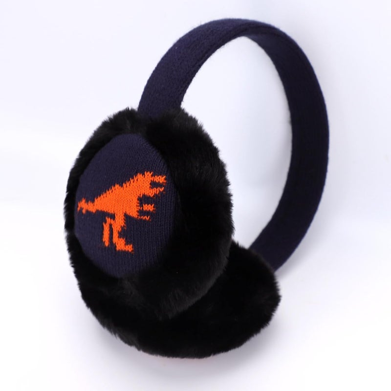 Ztl Kids Knit Earmuffs Soft Plush Ear Warmers Winter Outdoor Ear Muffs for Boys Girls - Image 2